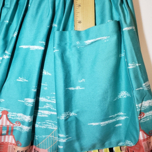 Sold Out Rare Lindy Bop Adalene San Francisco print swing skirt size US 10 - Picture 8 of 14
